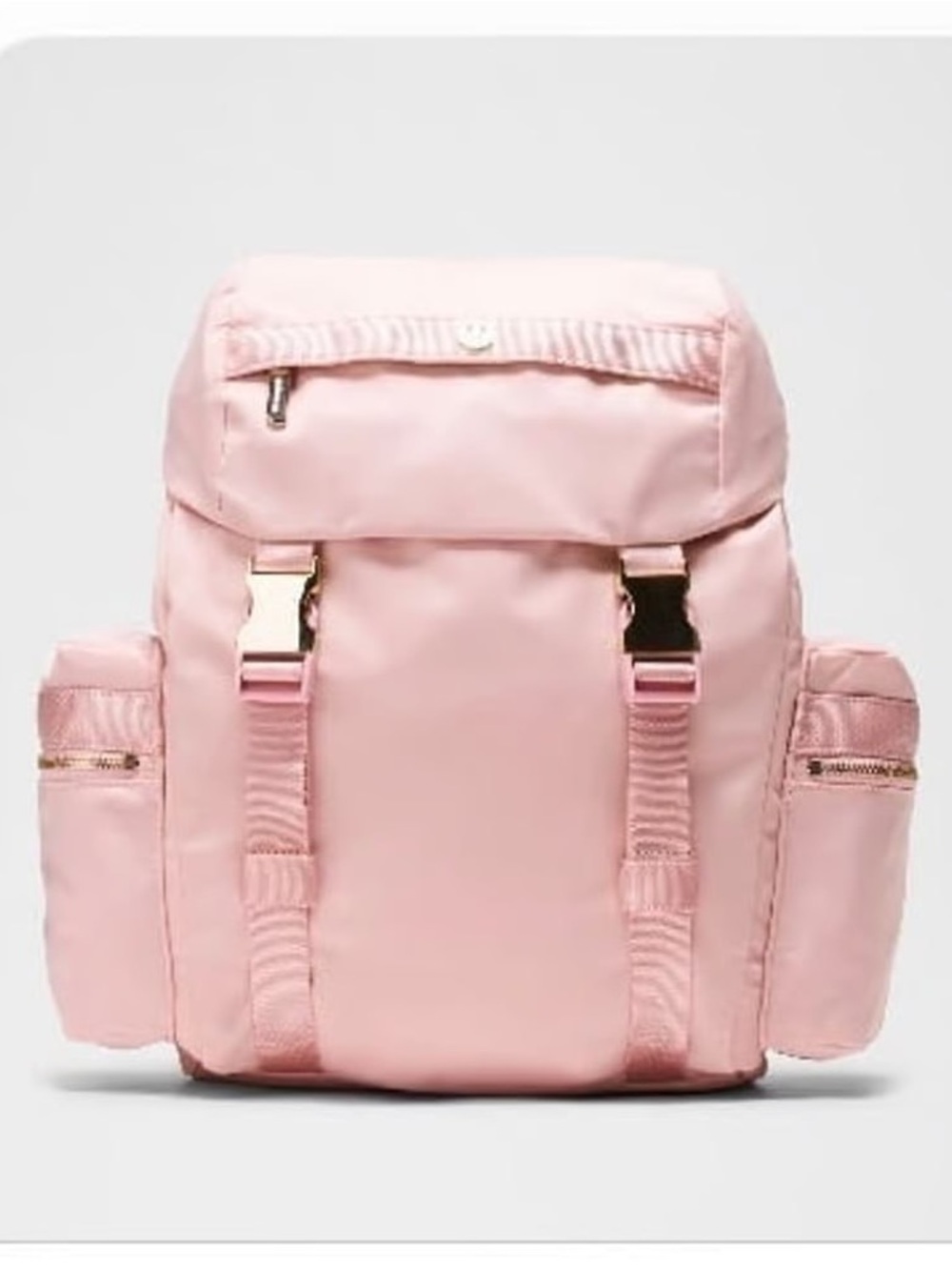 lululemon athletica Pink Nylon Backpack with Side Pockets